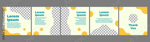 microblog or carousel layout template for social media posts