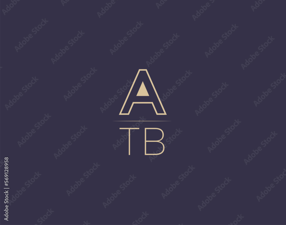 ATB letter logo design modern minimalist vector images ATB letter logo design modern minimalist vector images