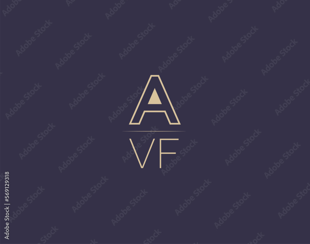 AVF letter logo design modern minimalist vector images AVF letter logo design modern minimalist vector images