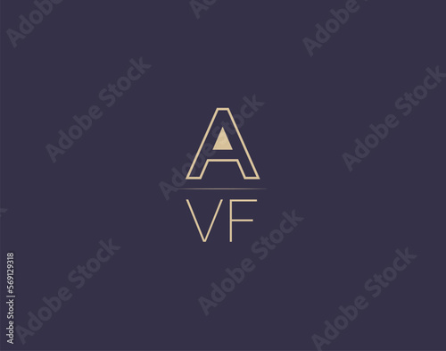 Free Download AVF letter logo design modern minimalist vector images - GFXLoad