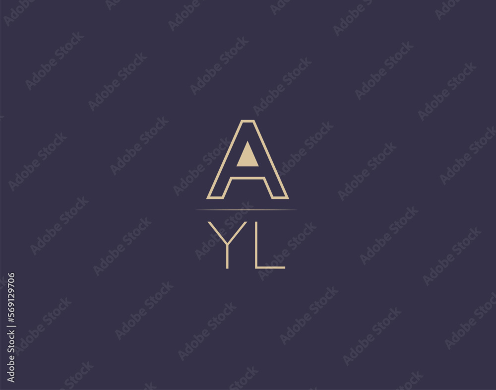 AYL letter logo design modern minimalist vector images AYL letter logo design modern minimalist vector images