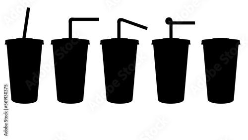 Paper cup silhouette