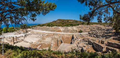 Obraz na płótnie Panoramic view of Ancient Kamiros in Crete w salonie