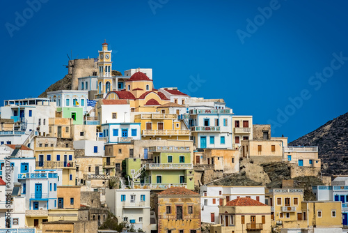 Hillside colorful homes in the old tradition village Olympos © Pav-Pro Photography 