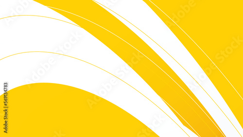 White orange smoke on yellow background. Wavy geometric background.