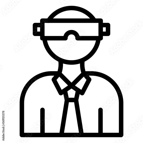 Vector Design Virtual Reality Icon Style