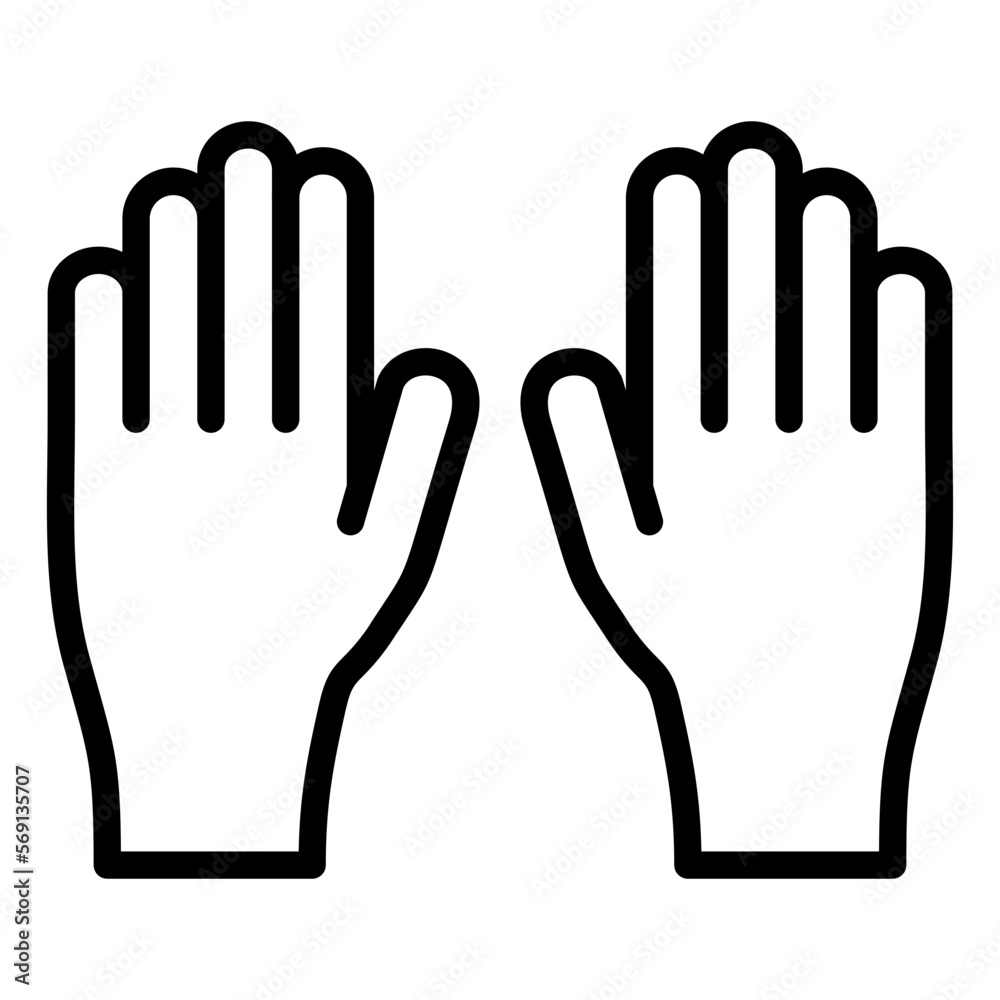 Obraz premium Vector Design Gloves Icon Style