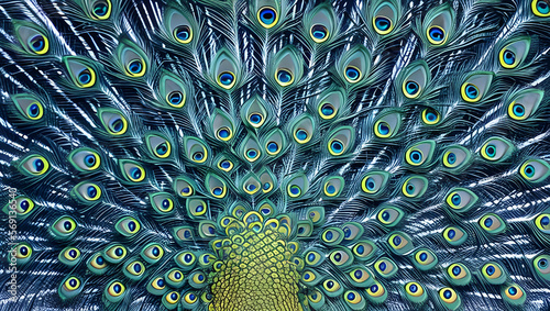 peacock feather background, generated ia