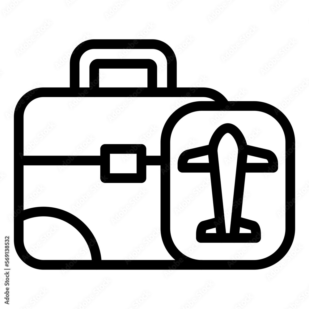 Vector Design Business Trip Icon Style Vector Design Business Trip Icon Style