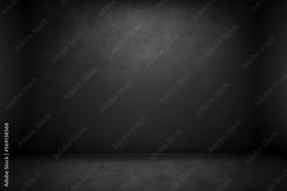 black cement wall studio background