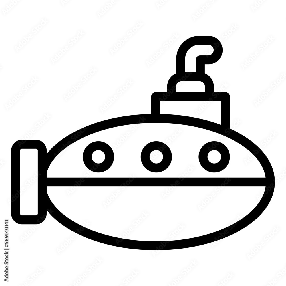 Vector Design Submarine Icon Style Vector Design Submarine Icon Style