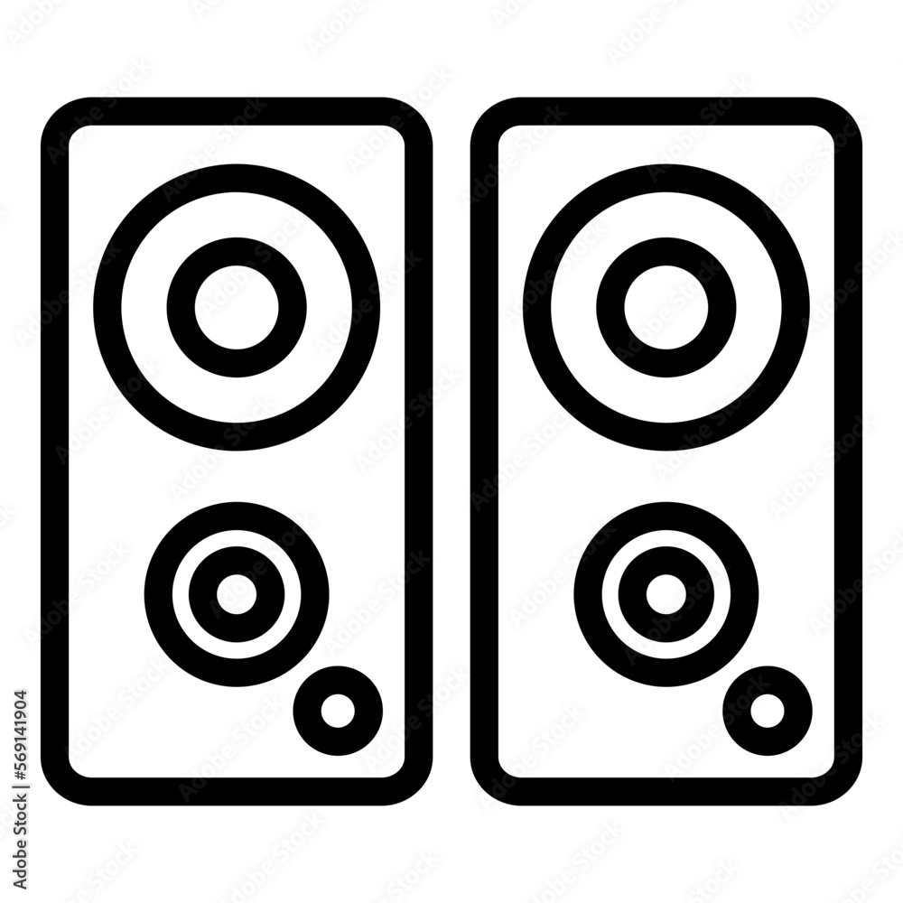 Vector Design Speakers Icon Style Vector Design Speakers Icon Style