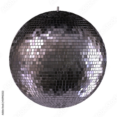 Disco ball isolated isolated 3d rendering