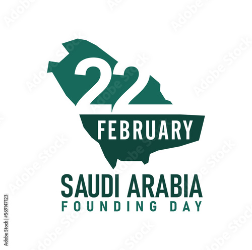 Saudi Founding Day. 22nd February. Vector illustration.