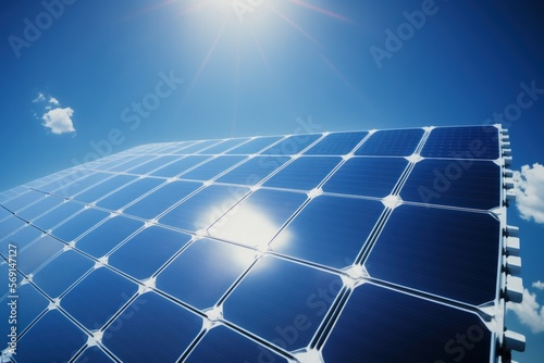 solar panels used to produce solar energy. Generative AI