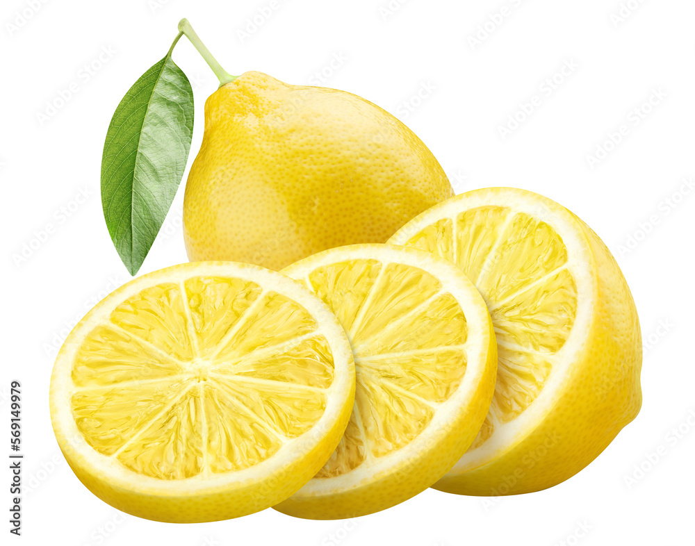 Delicious lemons cut out Delicious lemons cut out