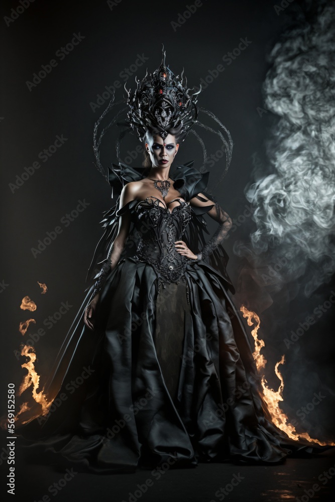 Queen of Darkness. Gothic Lady. Designed using generative ai. Queen of Darkness. Gothic Lady. Designed using generative ai.