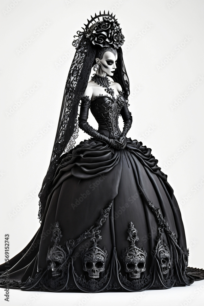Queen of Darkness. Gothic Lady. Designed using generative ai. Queen of Darkness. Gothic Lady. Designed using generative ai.