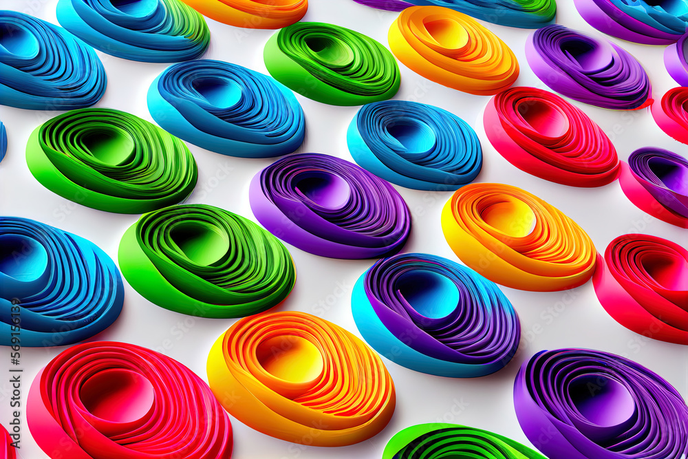 Plasticine pattern, rainbow colored painting, Generative AI Plasticine pattern, rainbow colored painting, Generative AI