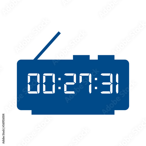 Digital clock icon vector design illustration.