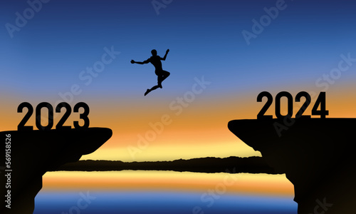 2024 New Year Background Design.