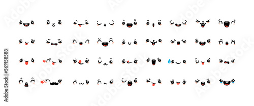 Obraz na płótnie Various Cartoon Emoticons Set