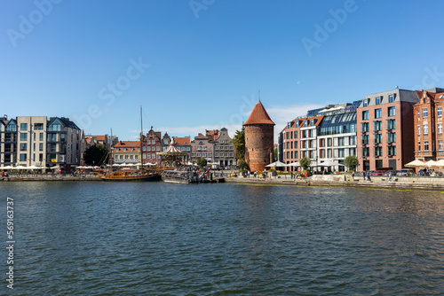  The architecture of the old Gdańsk at the Fish Market / Targ Rybny/ on the Motława riverbank