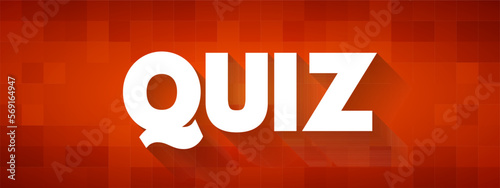 Quiz text quote, concept background