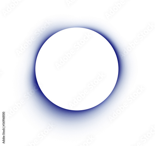 Illustration of a white circle with noisy color blur