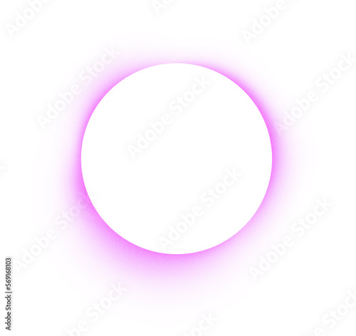 Illustration of a white circle with noisy color blur