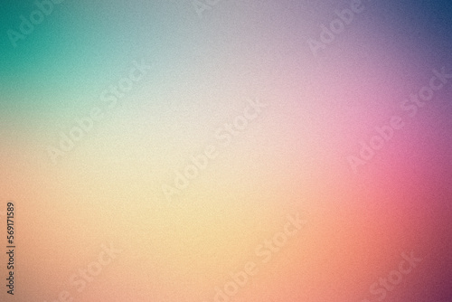 Textura de fondo degradado granulado desenfocado abstracto colorido. Efecto de ruido suave de grano digital con colores. Retro vintage de falla VHS photo