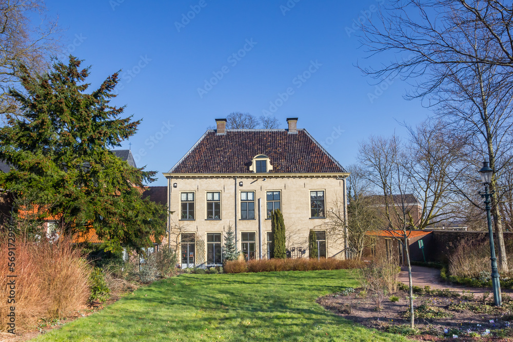 Facade of an old house at the park in Hattem, Netherlands Facade of an old house at the park in Hattem, Netherlands