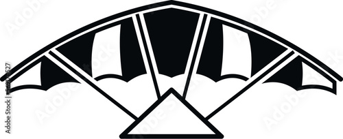 Hobby hang glider icon simple vector. Air fly. Man leisure