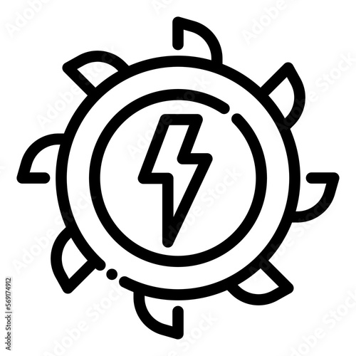 water turbine energy electricity circle eco ecology icon