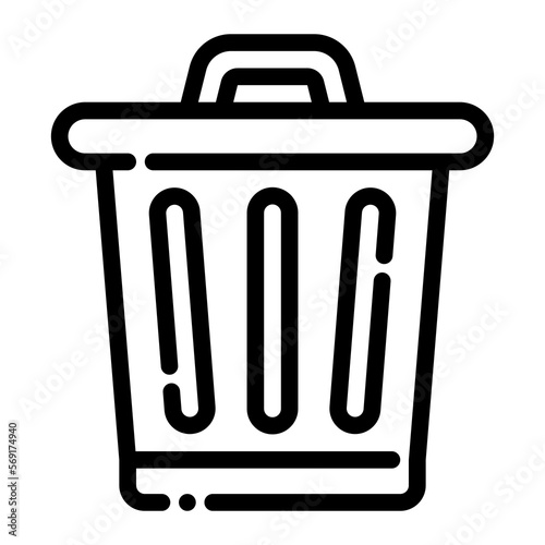 trash bin garbage recycle eco ecology icon