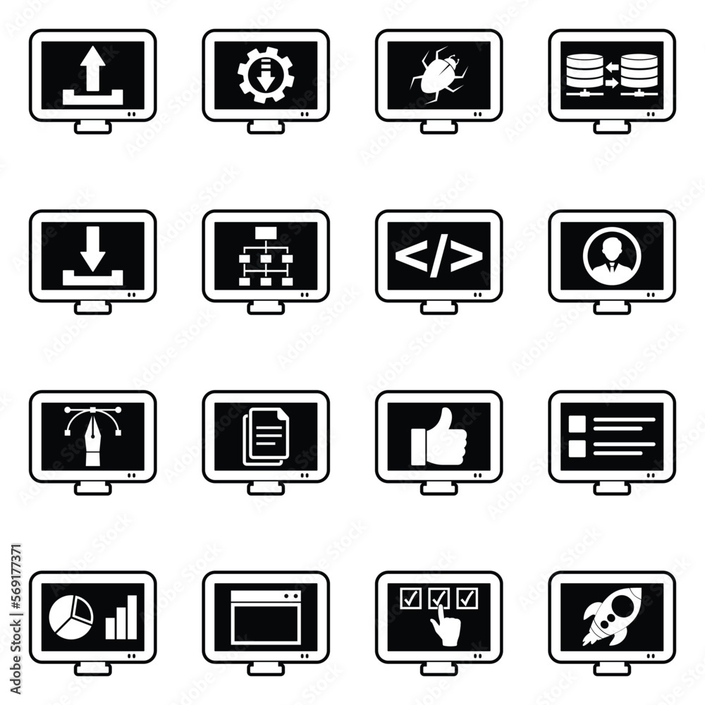 User Experience Icons. Line With Fill Design. Vector Illustration. User Experience Icons. Line With Fill Design. Vector Illustration.
