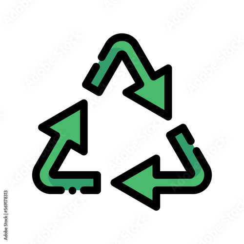 reduce reuse recycle eco triangle ecology icon