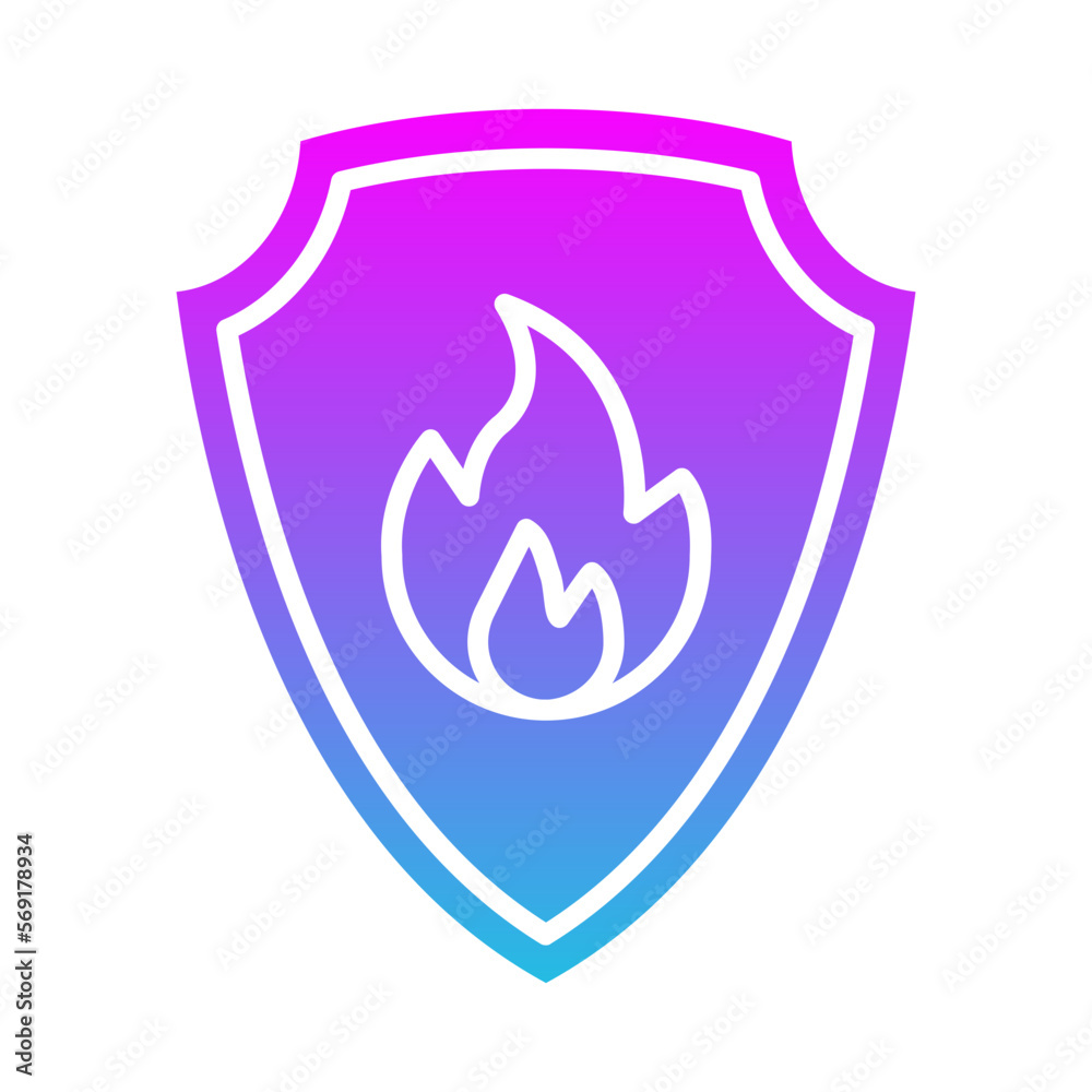 Fire Shield Icon Fire Shield Icon