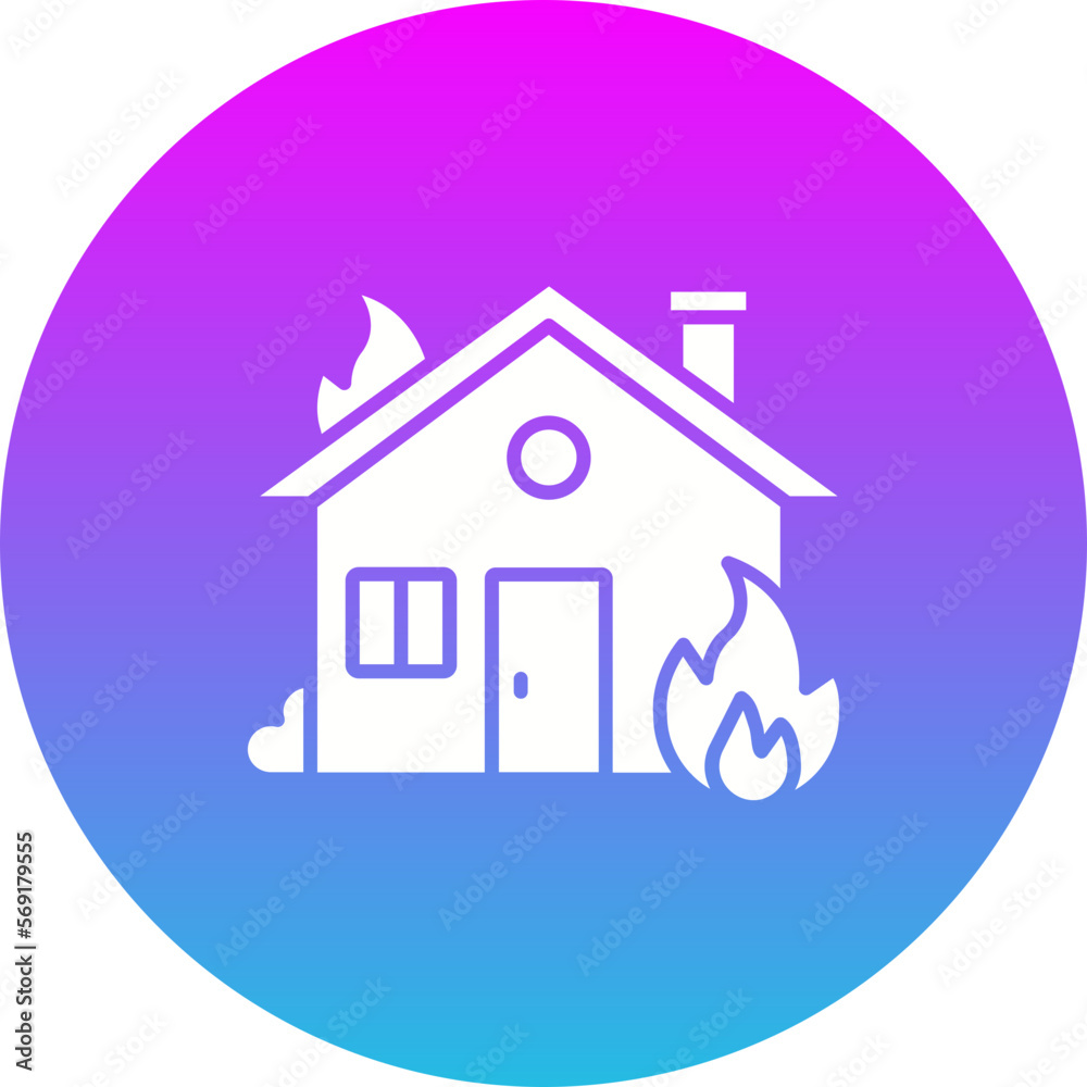 House Fire Icon House Fire Icon