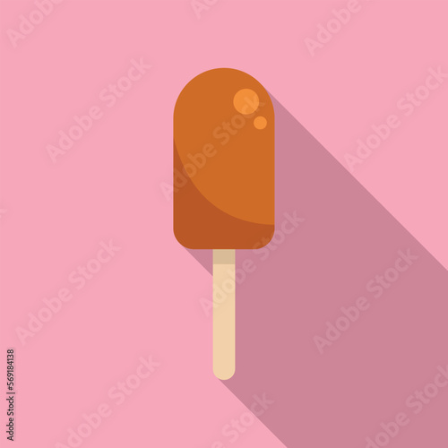 Summer popsicle icon flat vector. Water park. Child waterpark