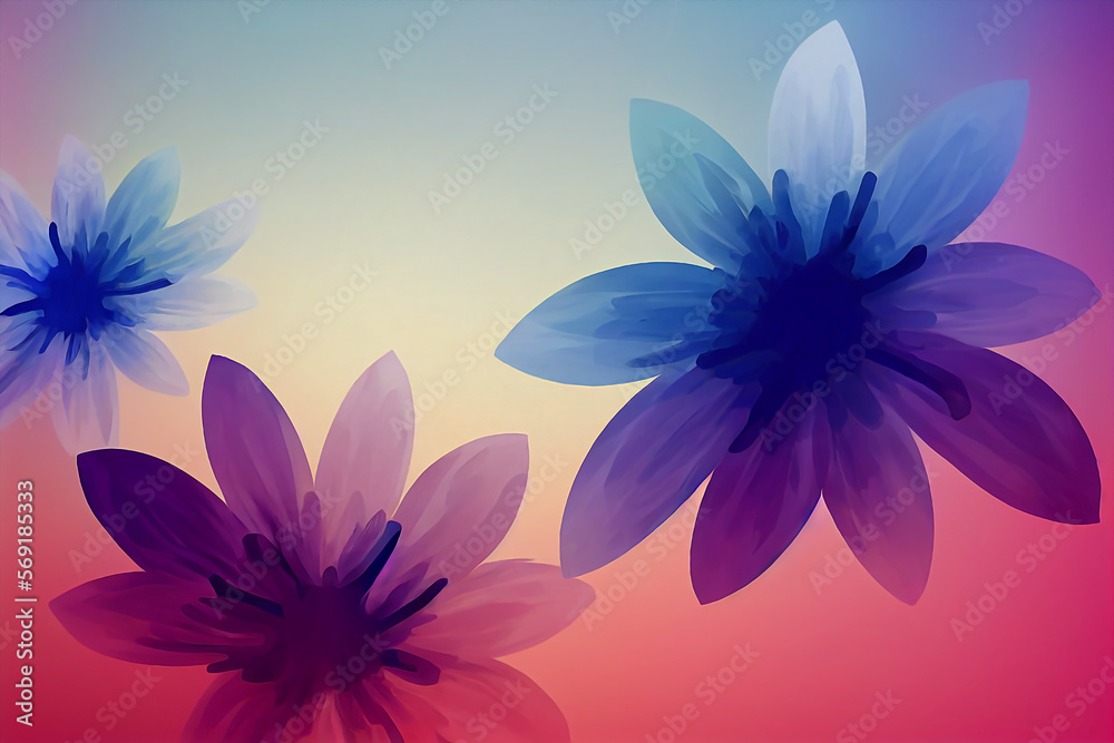 colorful flowers background illustration