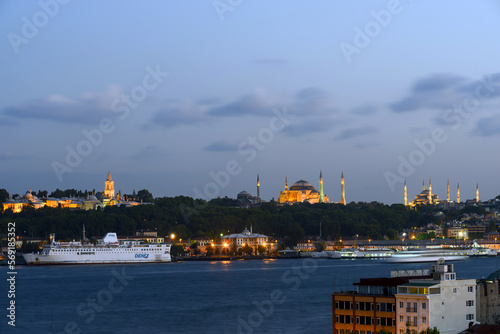 Canvas Print view of istanbul