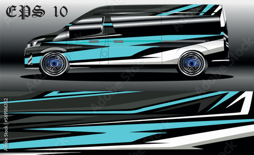 racing background vector for camper van car wraps and more