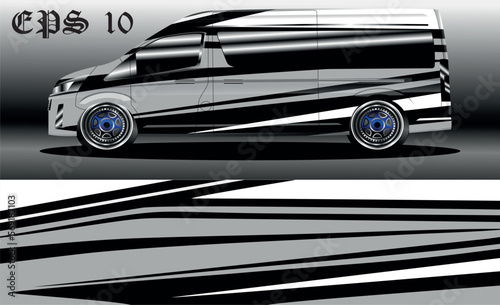 racing background vector for camper van car wraps and more