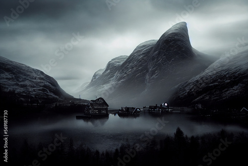storm over the sea