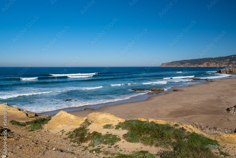 View of the beach in Portugal