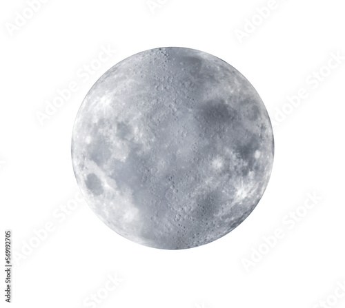 Full Moon isolated  transparent png file