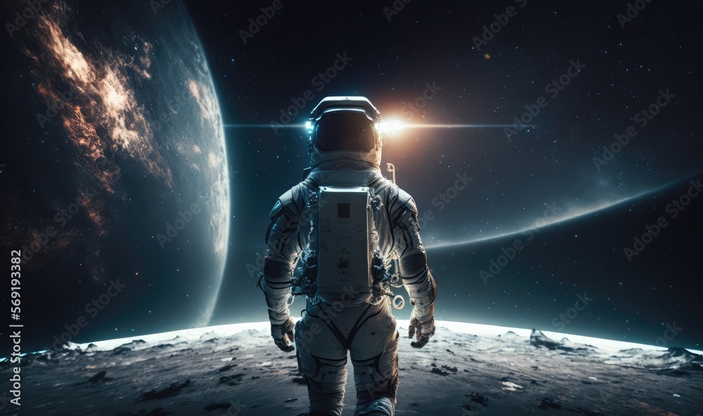 Fototapeta premium astronaut exploring made with generative ai