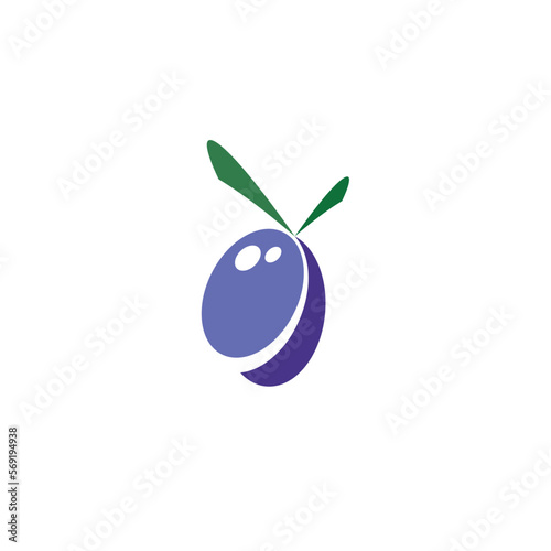 plum logo icon vector design
