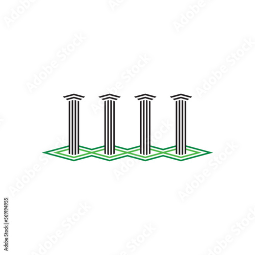 pillars vector illustration design element